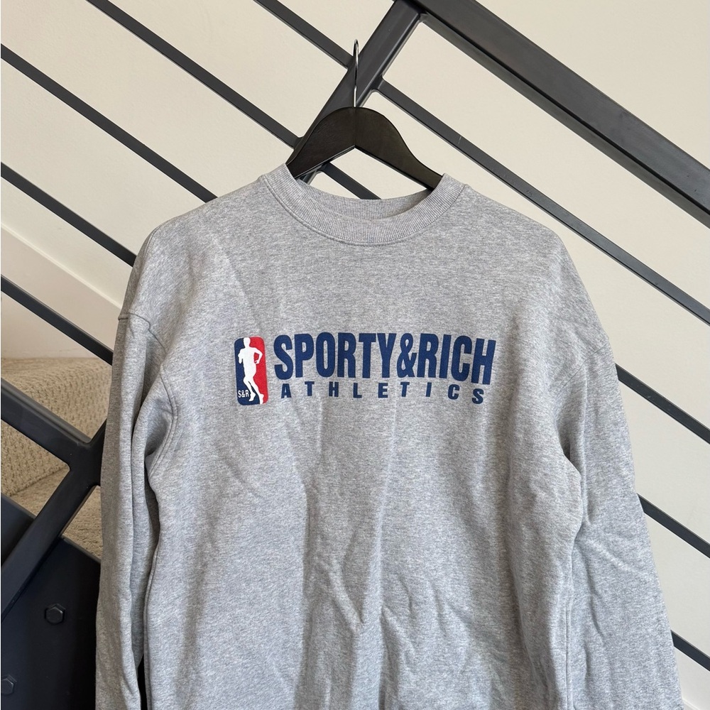 Sporty & Rich Heather Gray Crewneck